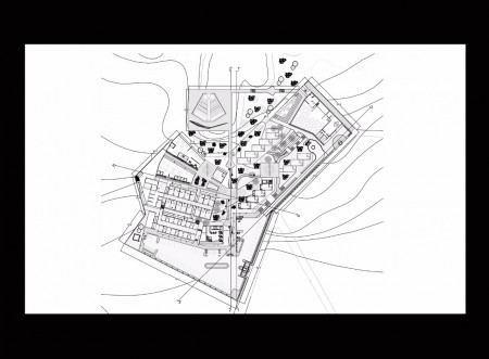 Planta de conjunto, Nuevo Encuentro-Casa de retiro - San Miguel de Allende